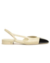 Chanel Women's Slingbacks G31319 Cream