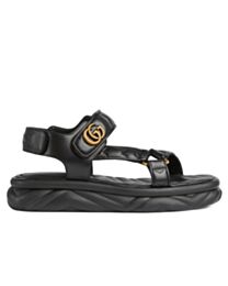 Gucci Women's Double G Sandal 776936 Black