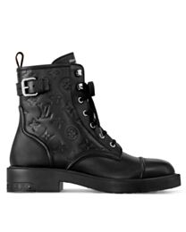 Louis Vuitton Women's Citizen Flat Ranger Boot 1ADAY2 Black