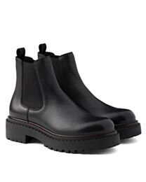 Prada Women's Leather Chelsea Boots Black