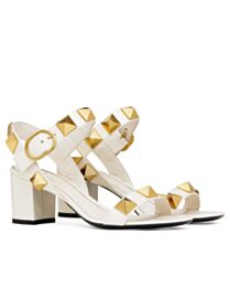 Valentino Women's Roman Stud Calfskin Sandal 60 MM 