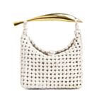 Bottega Veneta Sardine Top Handle Bag Cream