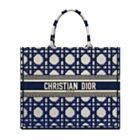 Christian Dior Large Dior Book Tote Dark Blue