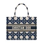 Christian Dior Medium Dior Book Tote Dark Blue