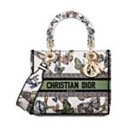 Christian Dior Medium Lady D-Lite Bag Cream