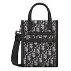 Christian Dior Safari North-South Mini Tote Bag Dark Blue