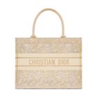 Christian Dior Medium Dior Or Dior Book Tote Golden