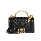 Chanel Boy Chanel Handbag With Handle A94805 Black