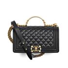 Chanel Boy Chanel Flap Bag With Handle A94804 Black