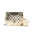 Chanel Backpack & Star Coin Purse AS4649 Golden