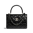 Chanel Flap Bag With Top Handle A92236 Black