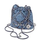 Chanel 22 Mini Handbag AS3980 Blue