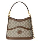 Gucci Large Shoulder Bag With Interlocking G Coffee