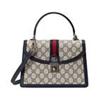 Gucci Ophidia GG Small Tote Bag 651055 Dark Blue