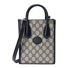 Gucci Mini Tote Bag With Interlocking G 671623 Dark Blue