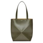 Loewe Puzzle Fold Tote In Shiny Calfskin 