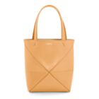 Loewe Mini Puzzle Fold Tote In Shiny Calfskin 