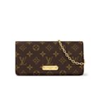 Louis Vuitton Wallet On Chain Lily M82509 Brown