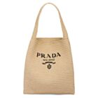 Prada Crochet Tote Bag 1BC182 Apricot