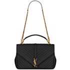 YSL Classic Large Monogram Saint Laurent College Bag Black