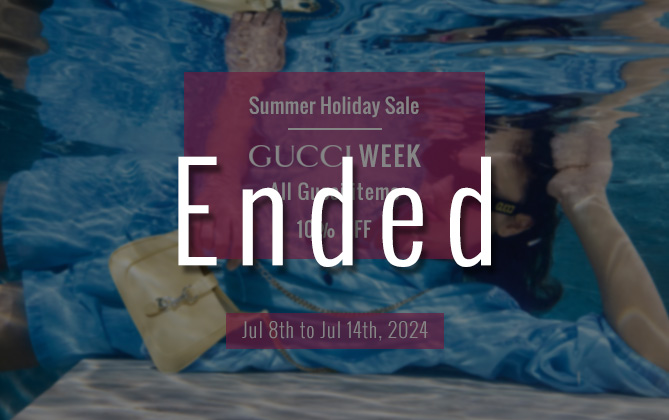 Summer holiday sale: 10% off all Gucci items