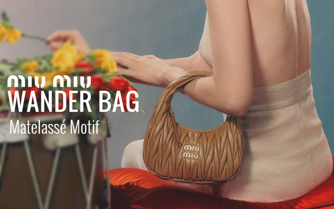 Miumiu Wander Matelasse Nappa Leather Hobo Bag